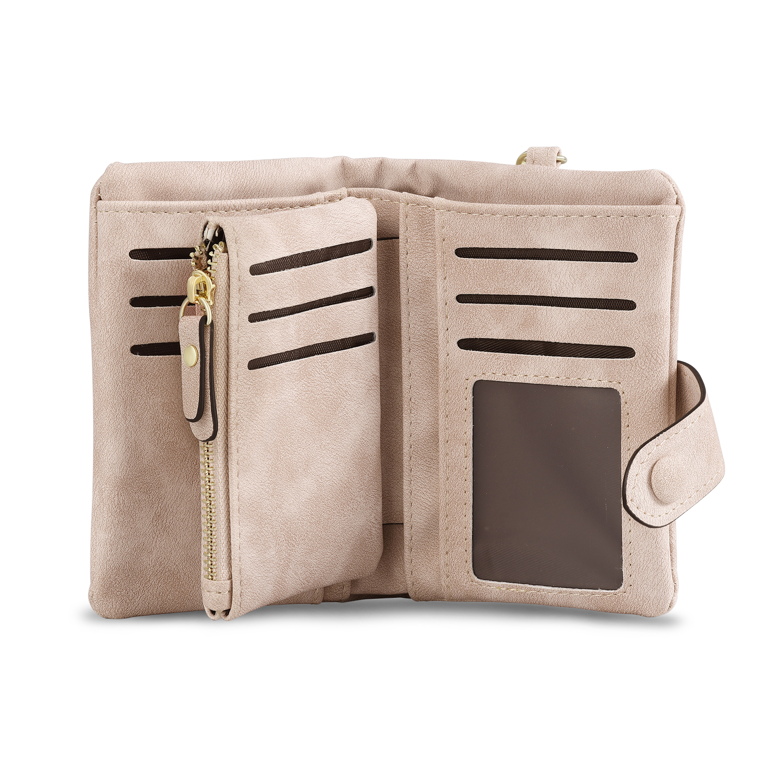 Portafoglio mano nella mano in PU pelle con 7 nomi & 1 testo & 1 lettera personalizzati per mamma