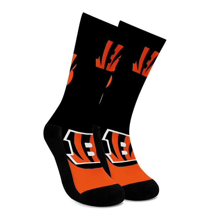 Cincinnati Bengals For Bare Feet Crew Socks