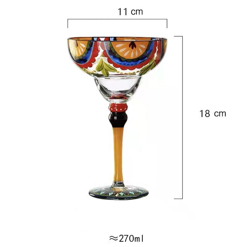 Casual Elegant Fruit Crystal Wine Glass 1 Piece