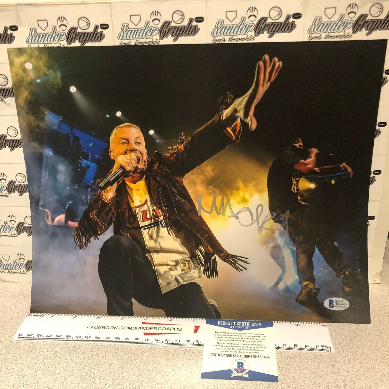 MACKLEMORE BENJAMIN HAGGERTY SIGNED AUTOGRAPHED 11X14 Photo Poster painting-BECKETT BAS COA RAP