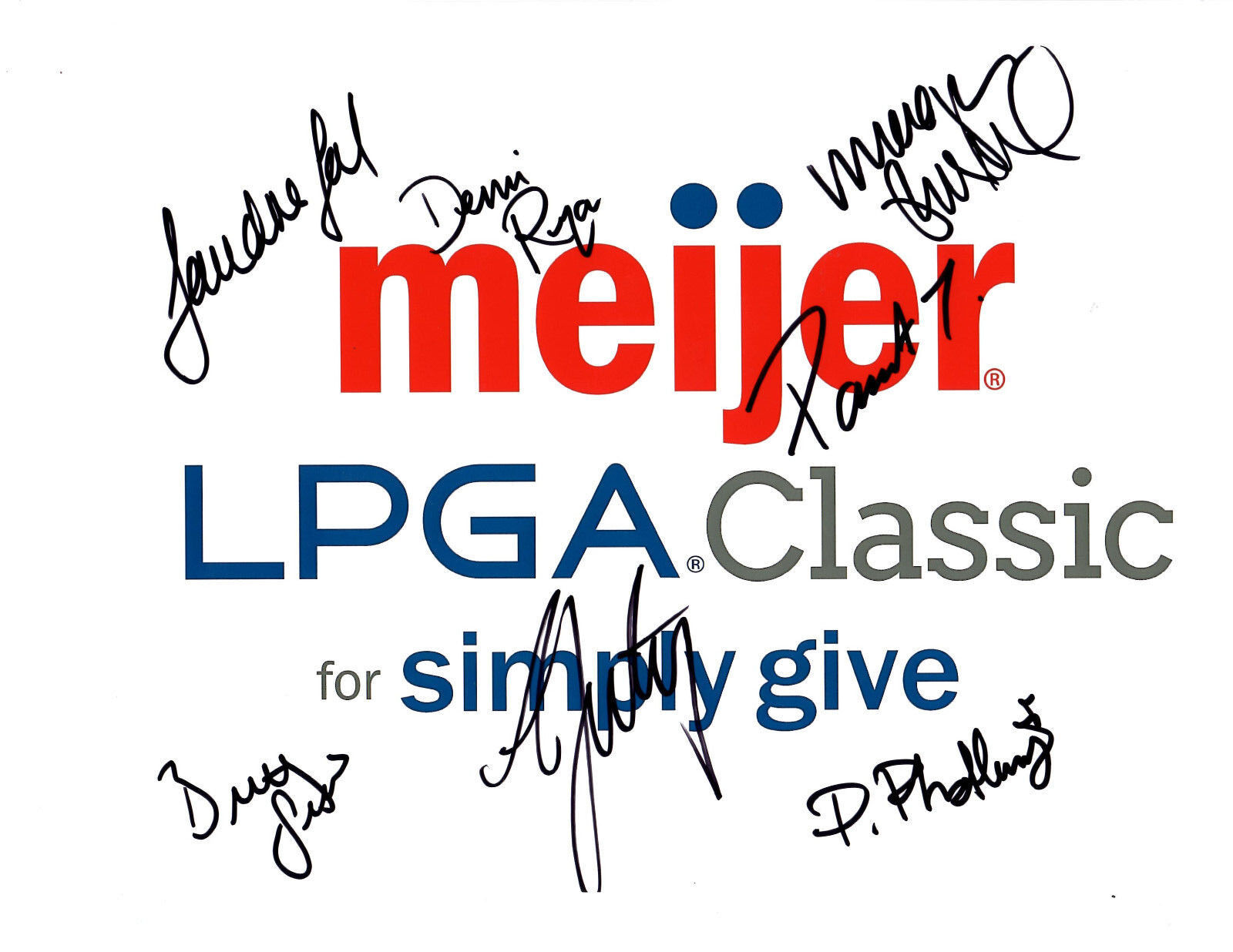 2016 Meijer LPGA Field signed autographed 8x10 golf Photo Poster painting Ariya Jutanugarn