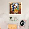 Disney-Beauty And The Beast-14CT Stamped Cross Stitch 50*50cm/19.69*19.69in
