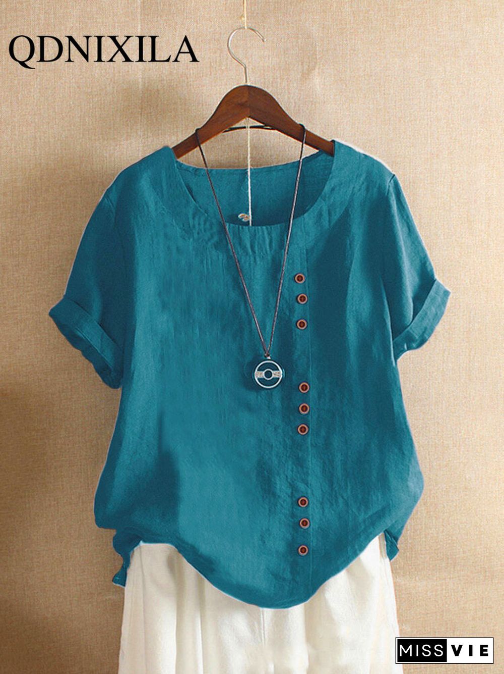 New Summer Oversize T-Shirt Large Casual Loose Cotton Linen Short Sleeve Pullover Tops Shirts For Women Woman Tshirts Clothes