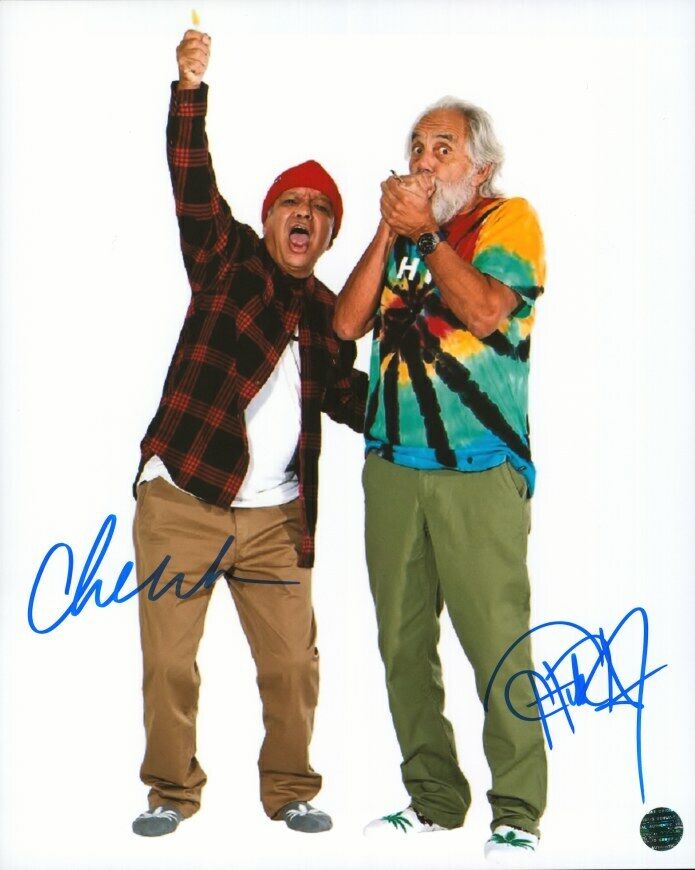 CHEECH MARIN, TOMMY CHONG Autographed Original 8x10 Photo Poster painting LOA TTM