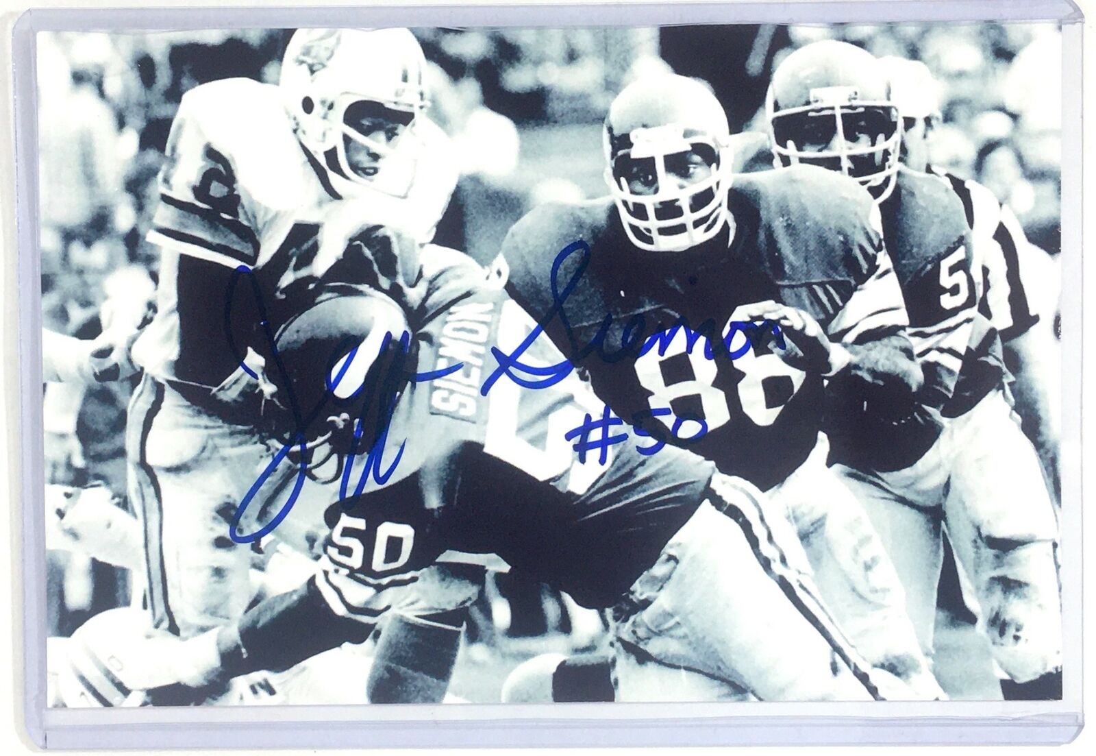 Jeff Siemon Signed 4x6 Photo Poster painting Minnesota Vikings Stanford Cardinal CFHOF Autograph