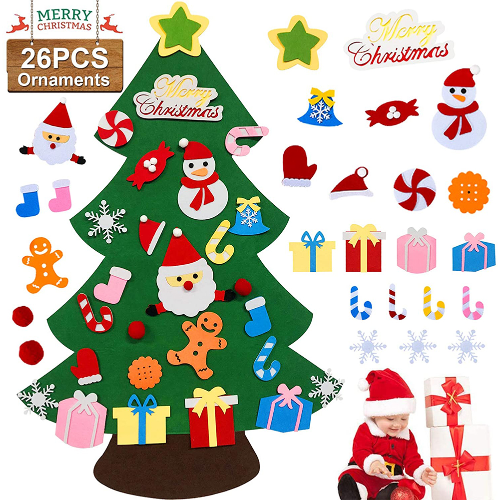

Children DIY Felt Christmas Tree with 25 Removable Ornaments, 501 Original