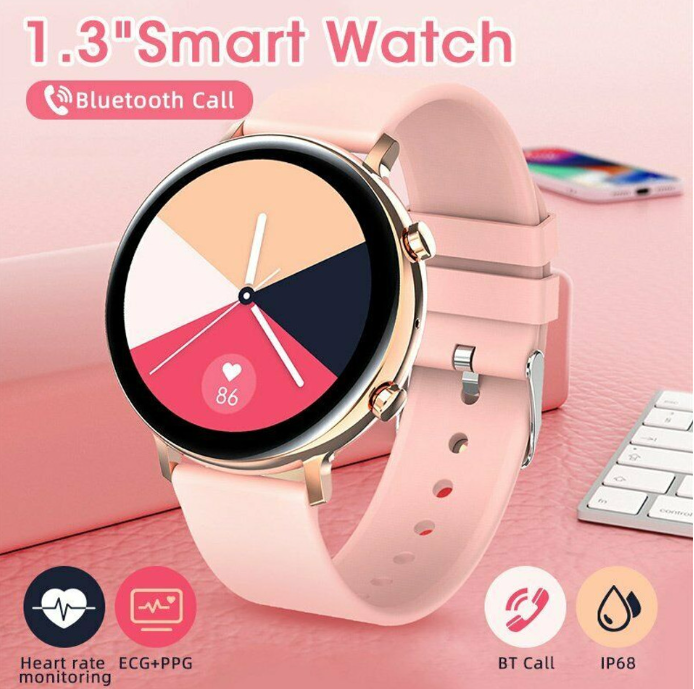 Smart Watch Make Calls Waterproof ECG Fitness Tracker Phone Mate