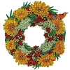 >SALE<5D DIY Partial Special Shaped Drill Diamond Painting Sunflower Wreath Kit30x30cm