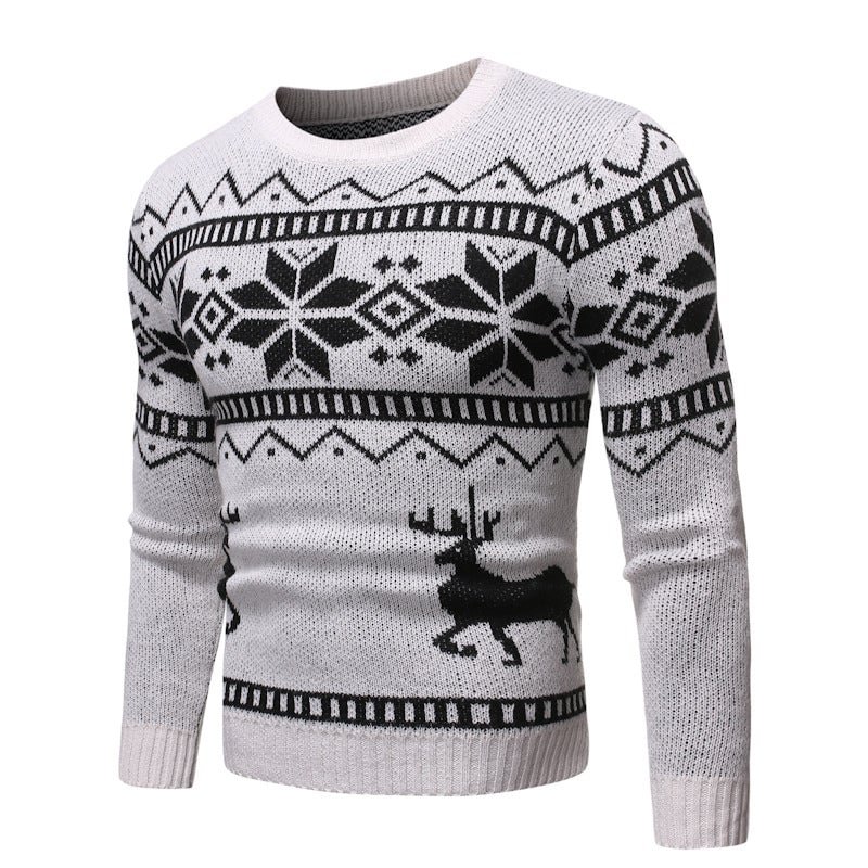Men's Slim Fawn 3D Hollow Sweater