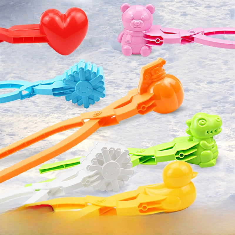 Children's Winter Outdoor Toy Snow Clip Snowball Fight Artifact Snowflake Love Snowball Clip Play Snow Toy Sand Mold