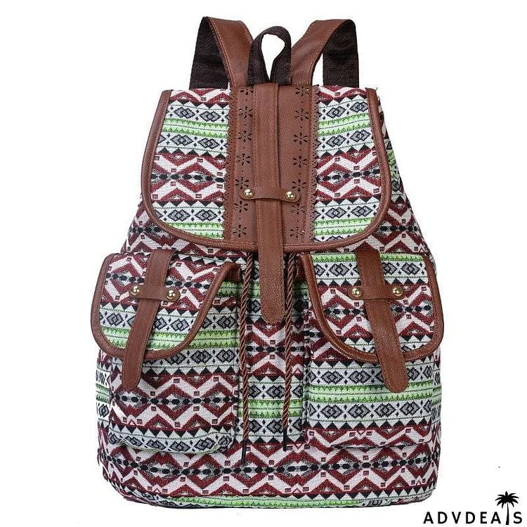 Fashionable European American Casual Soft Women's Backpack