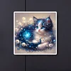 Flowers And Kittens-Full Round Diamond Painting 30*30CM