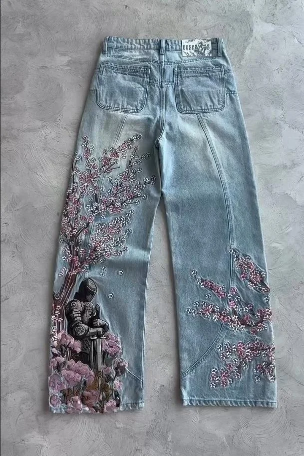 Blossom Sentinel Embroidered Jeans