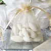 10 Pack | 3"x4" Champagne Organza Drawstring Wedding Party Favor Gift Bags
