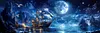 Luxury AB Velvet Diamond Painting Kit - Setting Sail Under the Moonlight