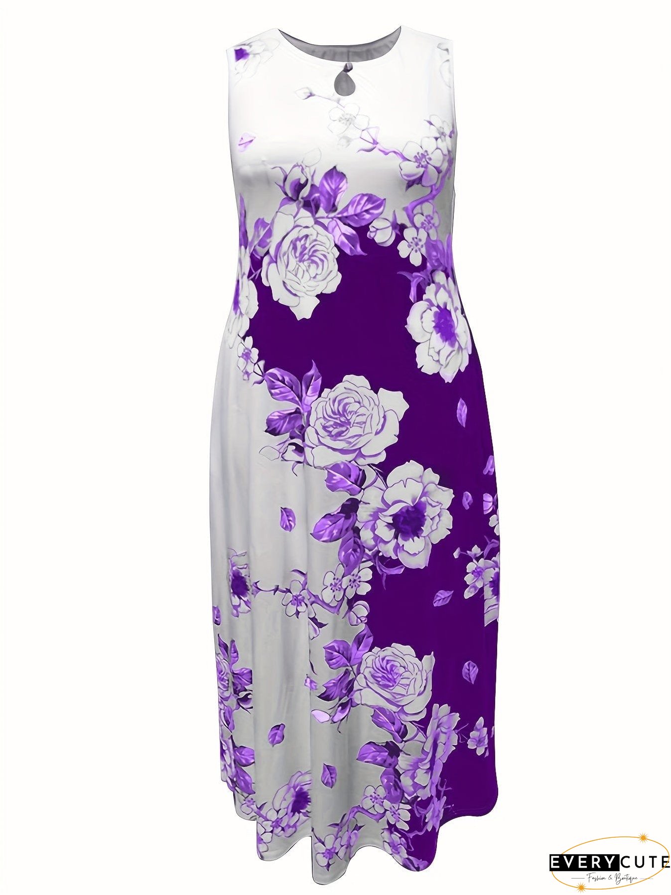 Plus Size Floral Dress