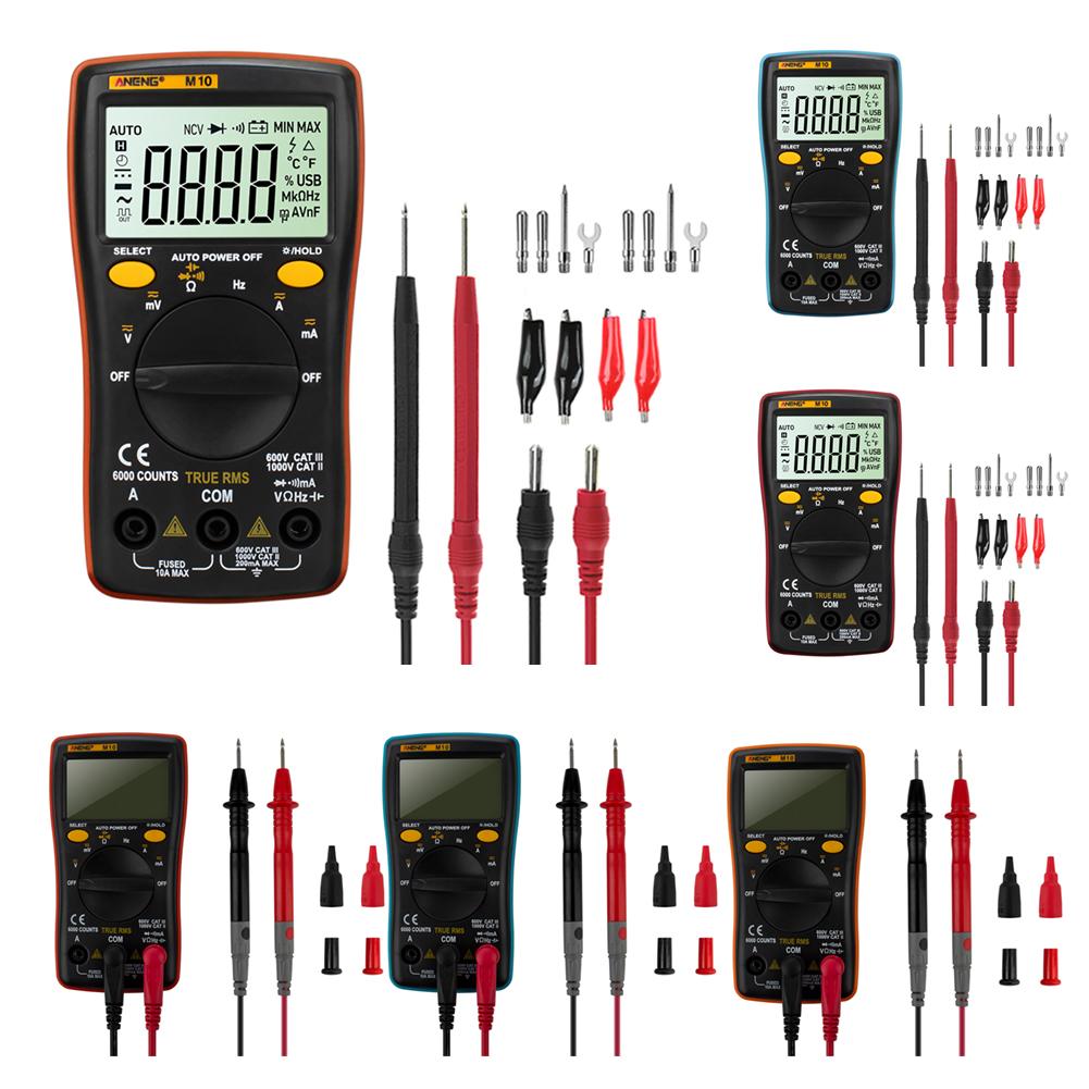 

ANENG Backlight Digital Multimeter Ammeter Voltmeter AC/DC Voltage Meter, Orange, 501 Original