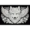 DIY Pearl Painting Wolf for Home Wall Decor with Frame(20x30cm)
