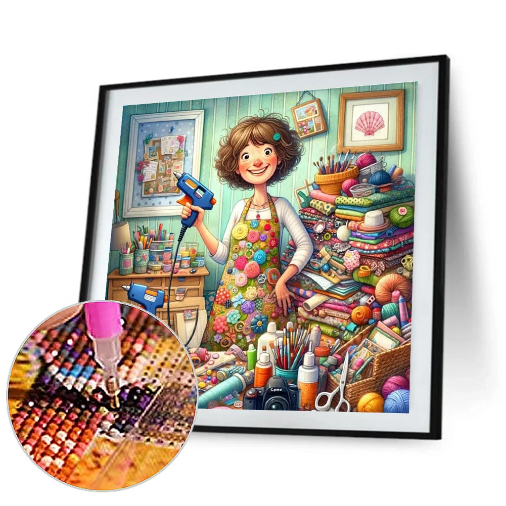 Diamond Painting - Full Round Drill - Cute Elf(Canvas|50*50cm)