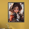 Diamond Painting -DIY Full Square Drill Little Girl（45x55cm）