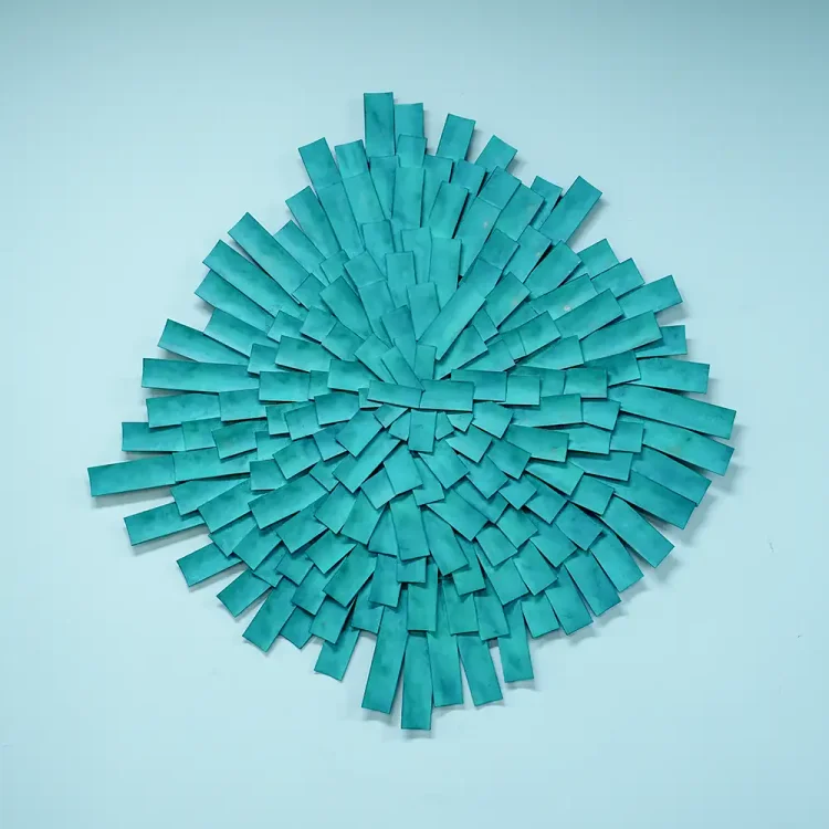 Modern Abstract Metal Wall Art  Contemporary Geometric Wall Sculpture