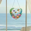 DIY Love Sea Fish Acrylic Special Shaped Diamond Painting Hanging Pendant