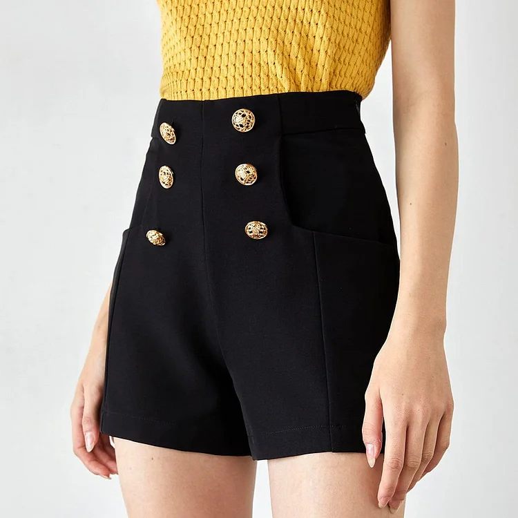 Violette Black  Nautical Shorts QueenFunky