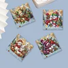 6Pcs Diamond Painting Snowman Greeting Cards Christmas Cards