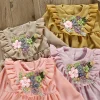 Baby Born Girls Long Sleeve Emboridery Flower Autumn Dresses
