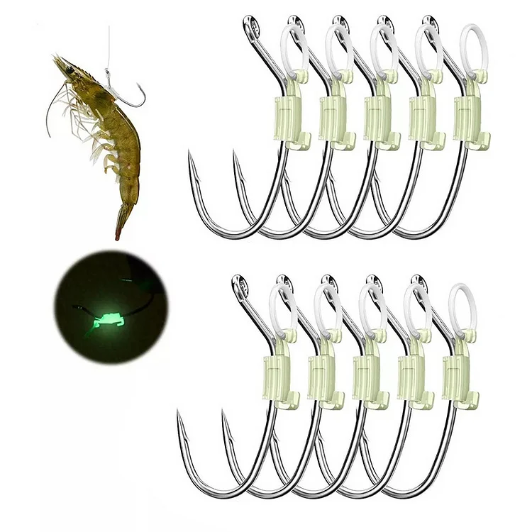 Luminous Live Shrimp Hook Set for Fishing