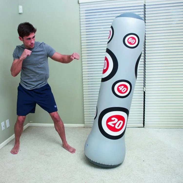 Adult Children Vent Toy Punching Bag Inflatable Boxing Pillar Sandbag Tumbler, Height: 1.6m
