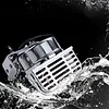 12V Stainless Steel Ships Horn with Base Bracket Marine Snail Electric Horns Waterproof Super Loud Car Horns for Speedboat Sailboats Yachts Car