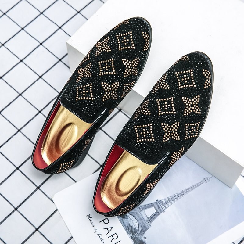 YRZL Men Loafers Casual Leather Shoes Height Increasing Slip-on Oxford Dress Shoes Formal Wedding Party Shoes for Men Size 47