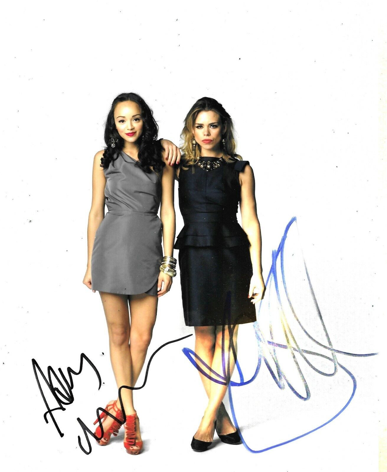 Billie Piper/Ashley Madekwe Signed Secret Diary Of A Call Girl 10x8 Photo Poster painting AFTAL