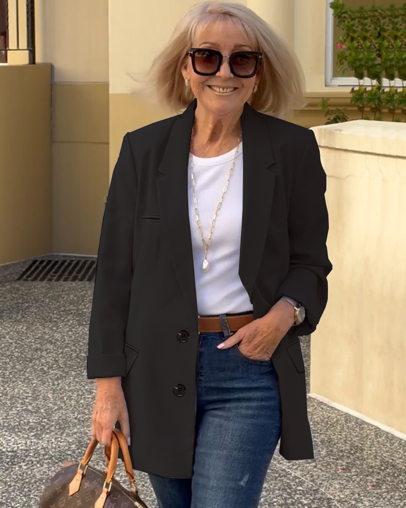Single Breasted Blazer Coat