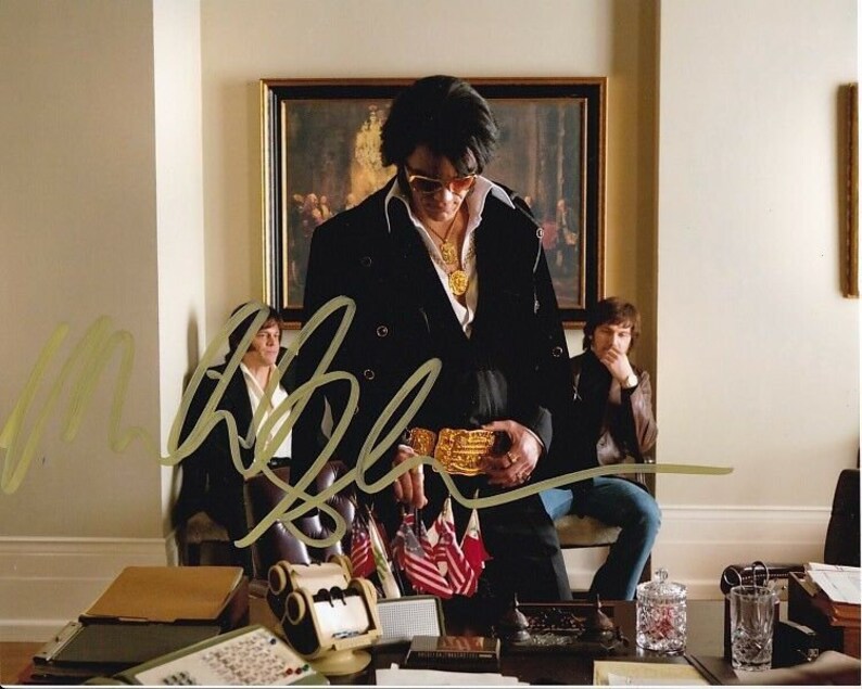 Michael shannon signed autographed elvis & nixon elvis presley Photo Poster painting