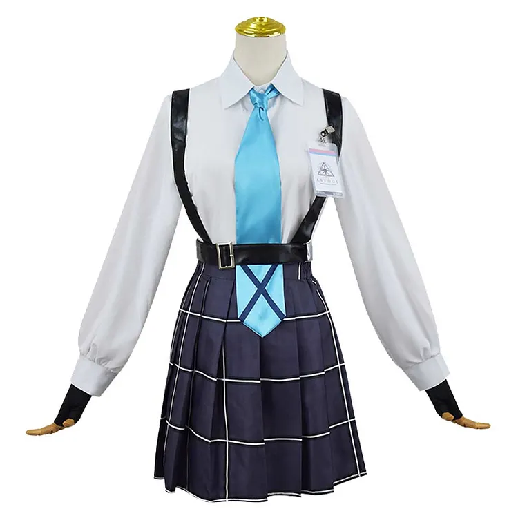Blue Archive The Animation (2024) Takanashi Hoshino Blue School Uniform Dress Outfits Cosplay Costume Halloween Carnival Suit