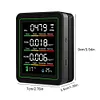 5 in 1 Indoor Air Quality Monitor CO2 Meter TVOC HCHO Temp Humidity Detector
