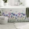 Blue Purple Flowers Meadow Wall Sticker Home Decor