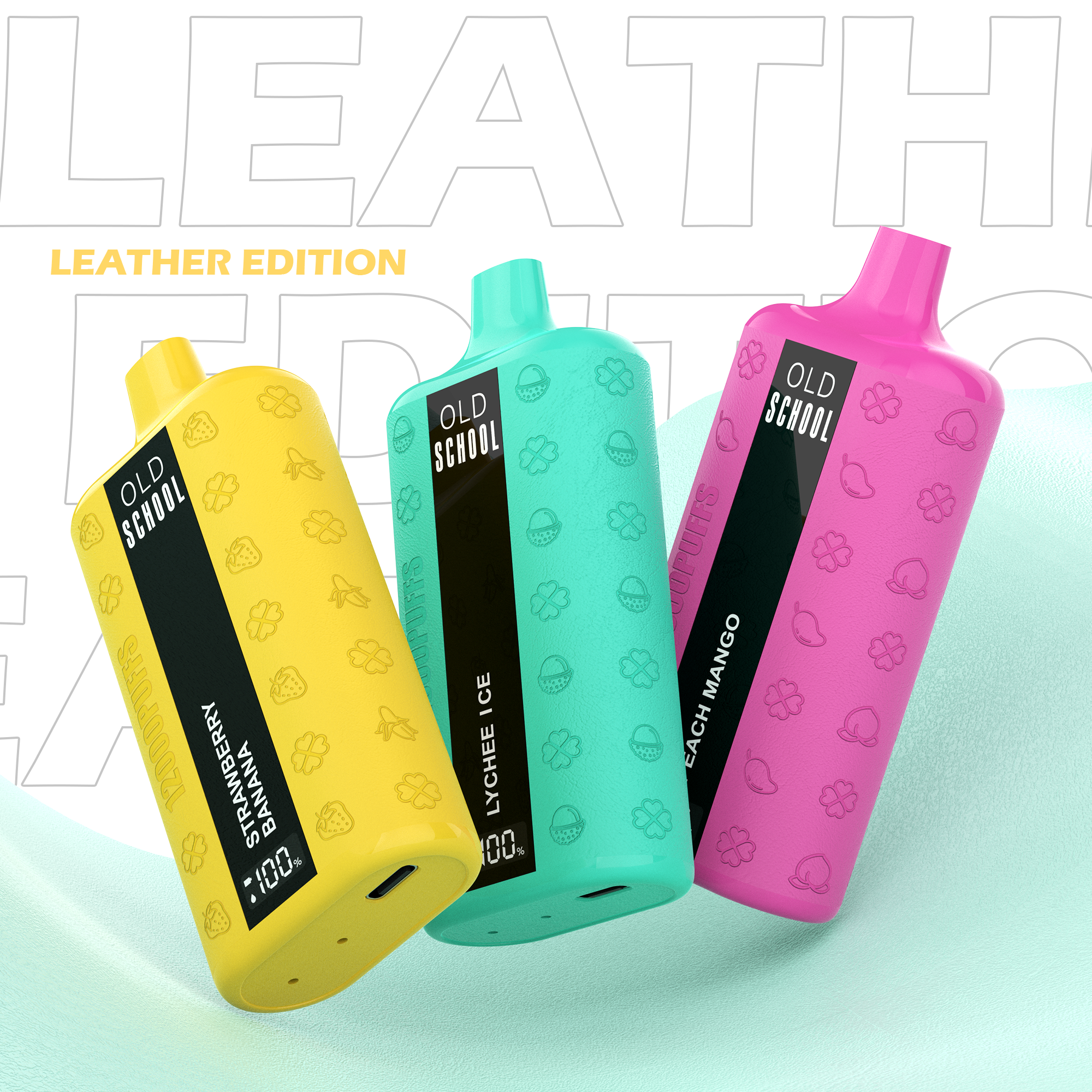 OLD School Leather 12000 Puffs Disposable Vape Wholesale OLD SCHOOL CTYVape