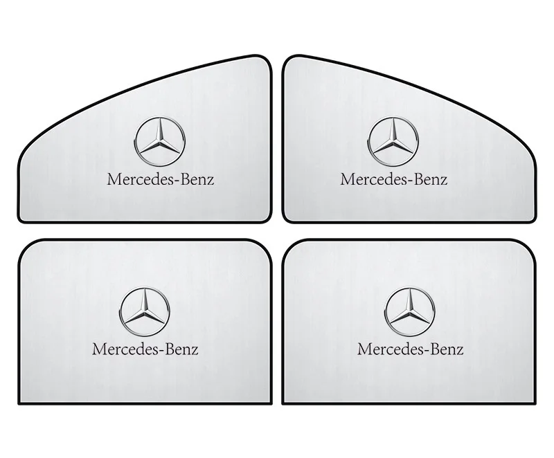 Car magnetic sunshade curtain for sun protection, heat insulation, and UV protection side window shading