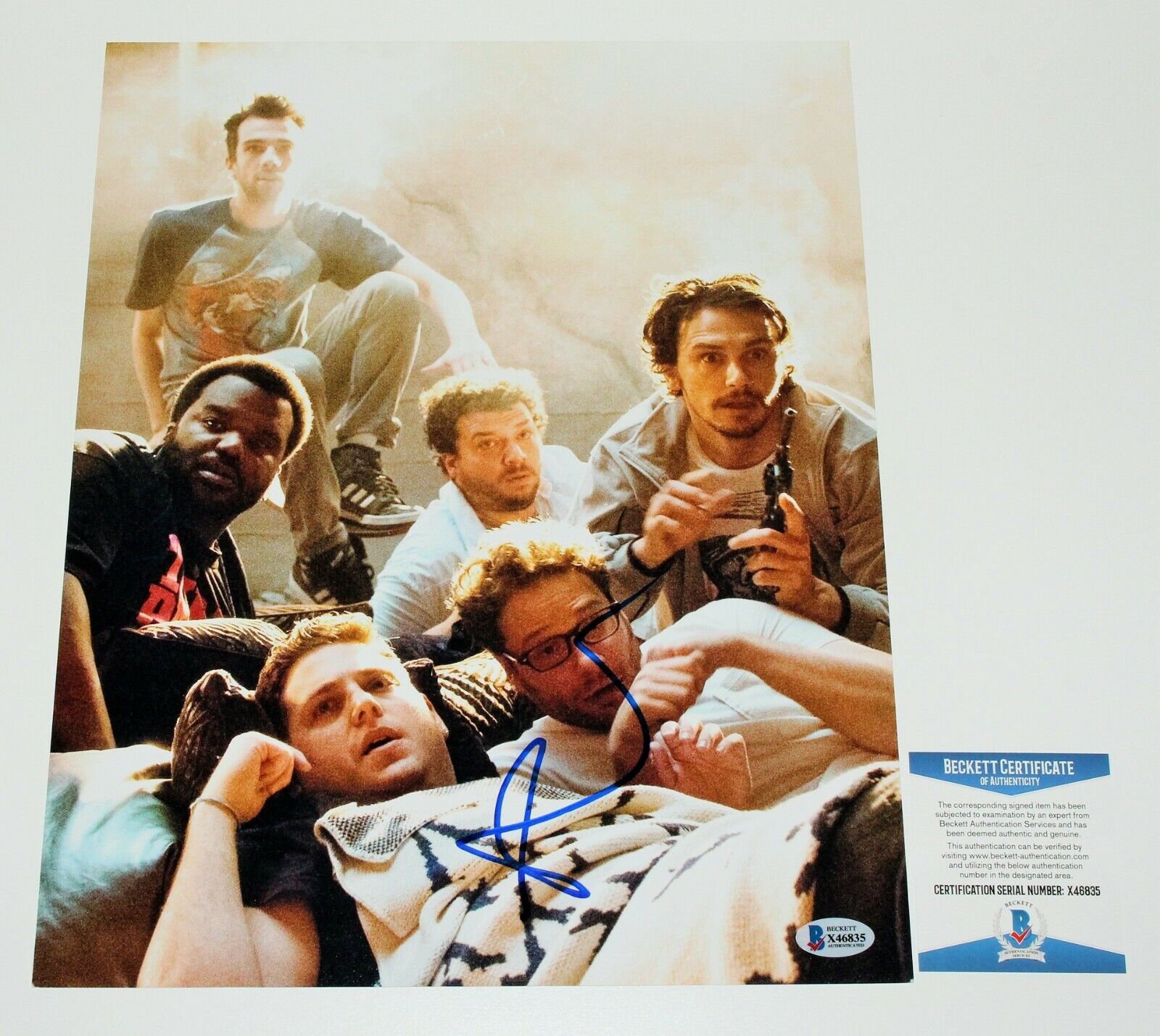 ACTOR SETH ROGEN SIGNED 'THIS IS THE END' 11x14 MOVIE Photo Poster painting BECKETT COA