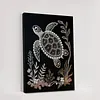 Kits d&rsquo;art DIY en diamant perle de mer avec cadre 30x40cm pour adultes