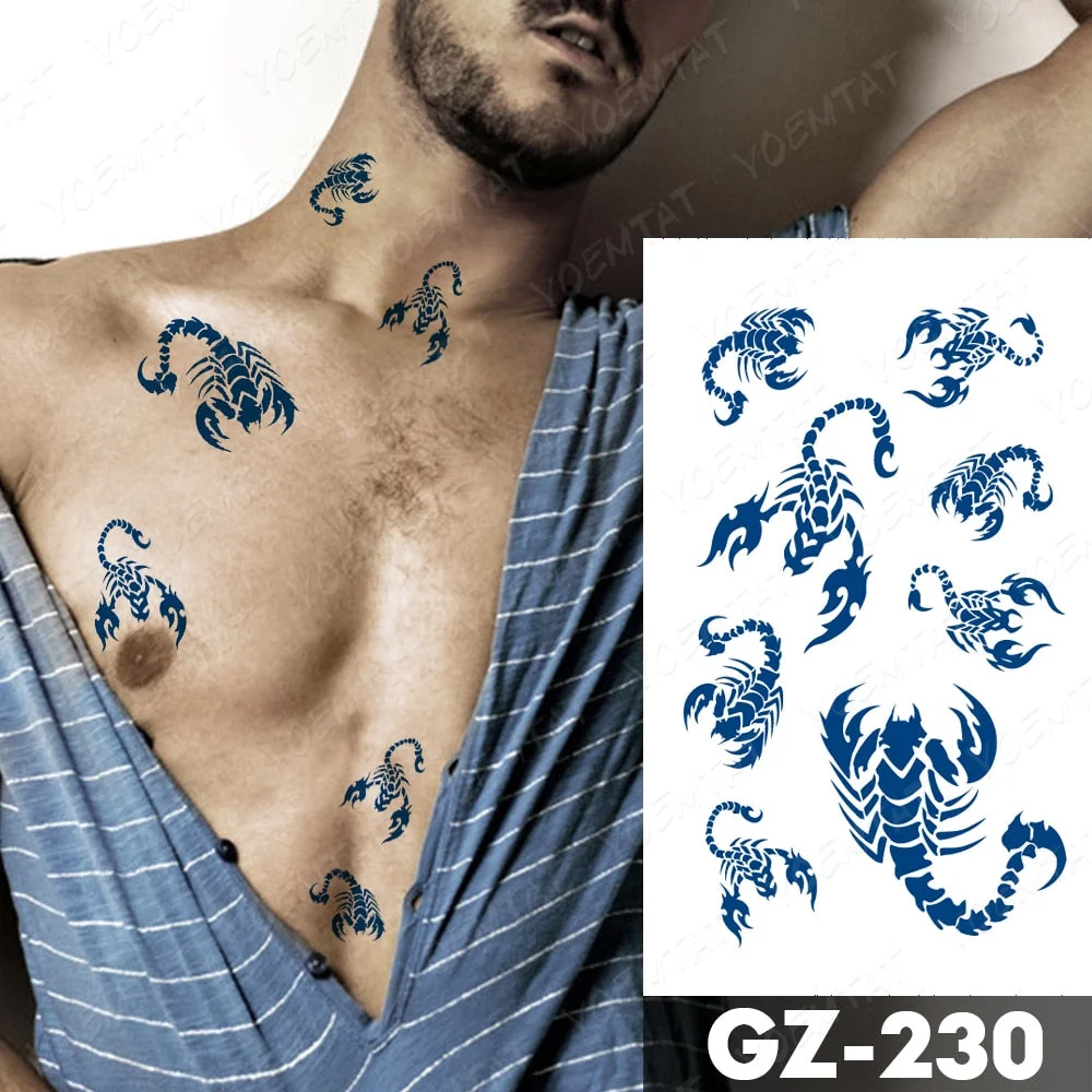 Juice Lasting Waterproof Temporary Tattoo Stickers Starry Sky Moon Flower Rose Flash Tattoos Woman Arm Ink Body Art Fake Tatto