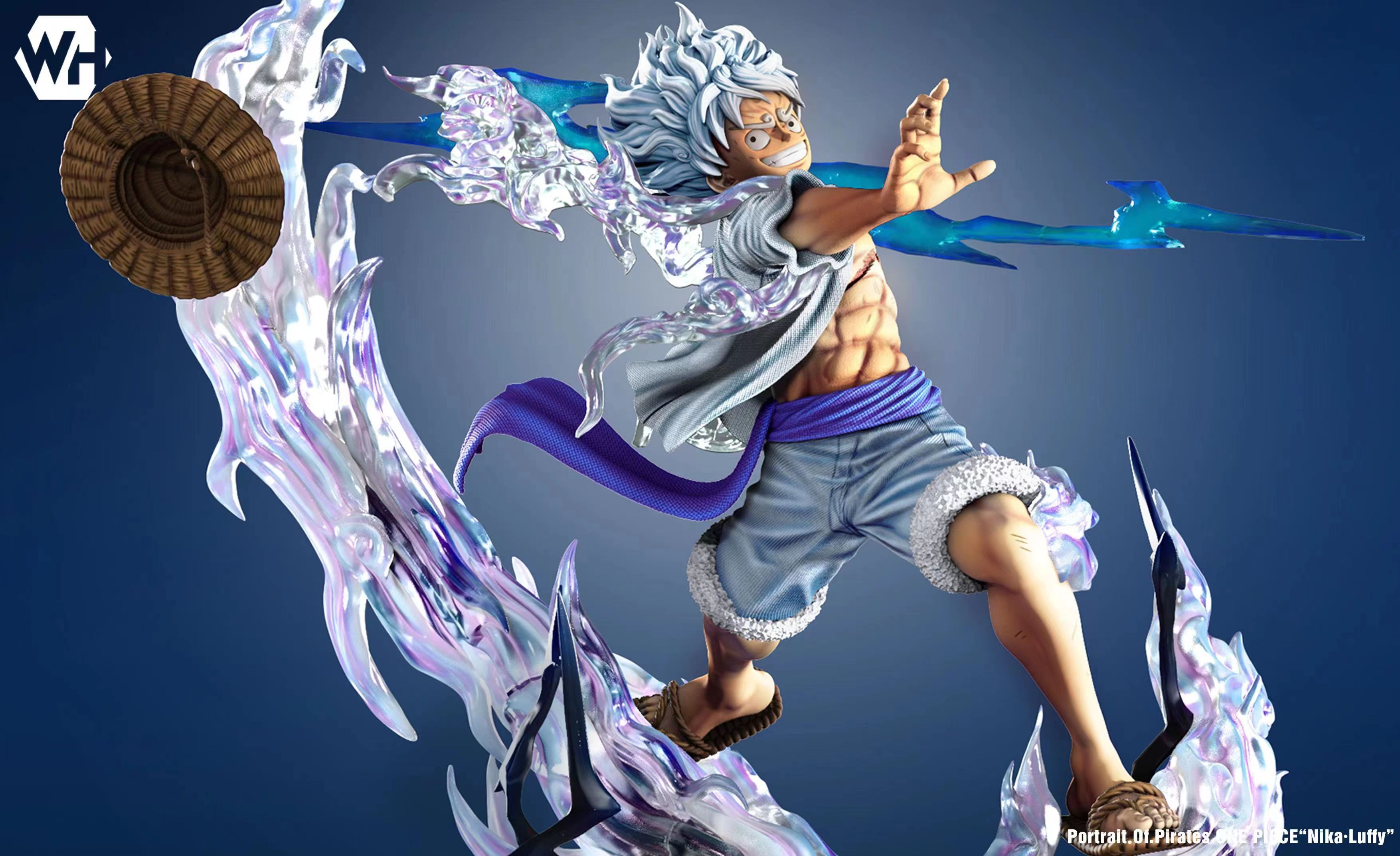 LUFFY GEAR 5 SUN GOD NIKA ACTION FIGURE - ONE PIECE (code 2)