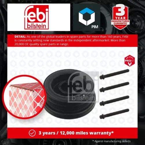 Crankshaft Pulley 33602 Febi Belt 11237786611 11237786611S1 11237793593 Quality Parts