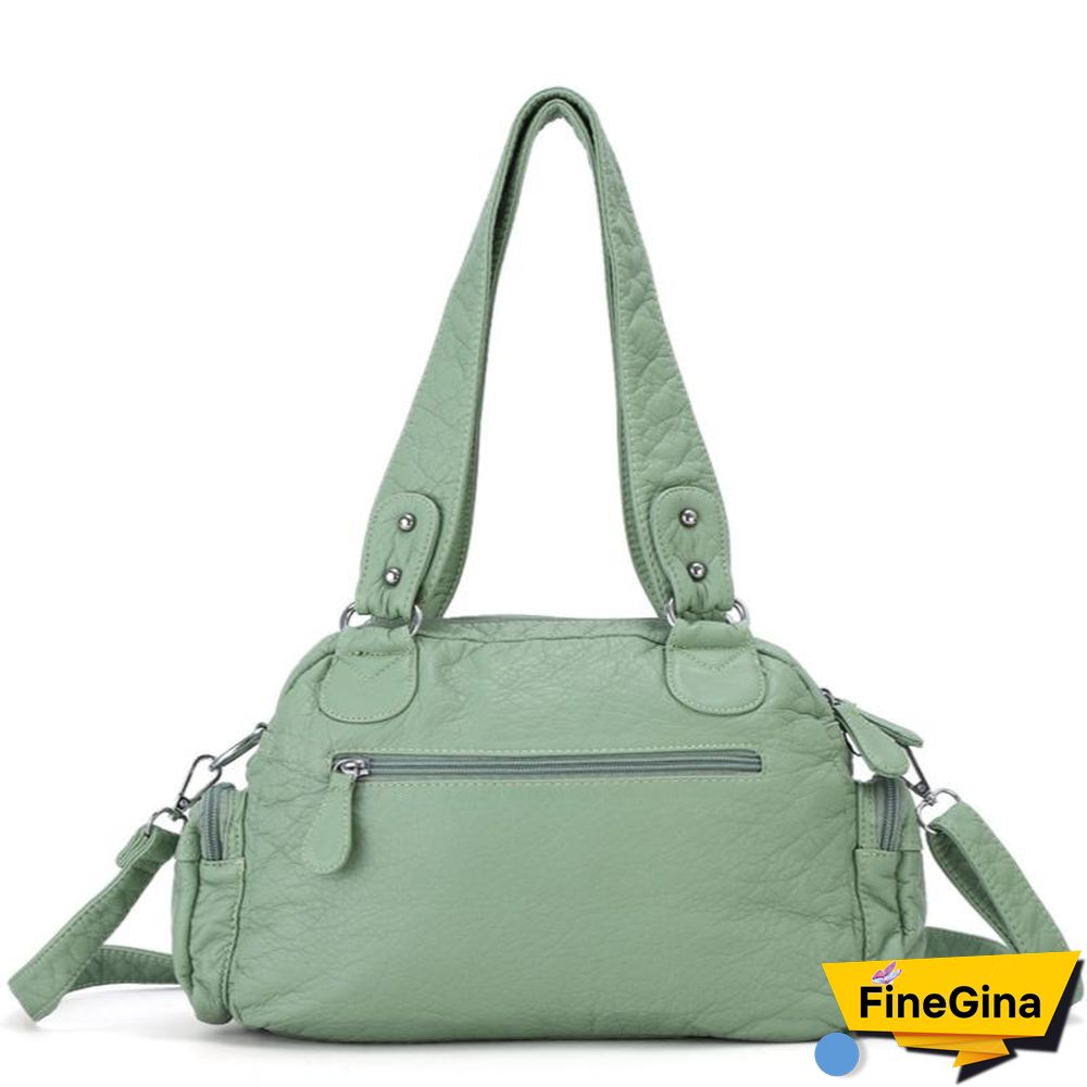 Retro Pure Color Tote Bag