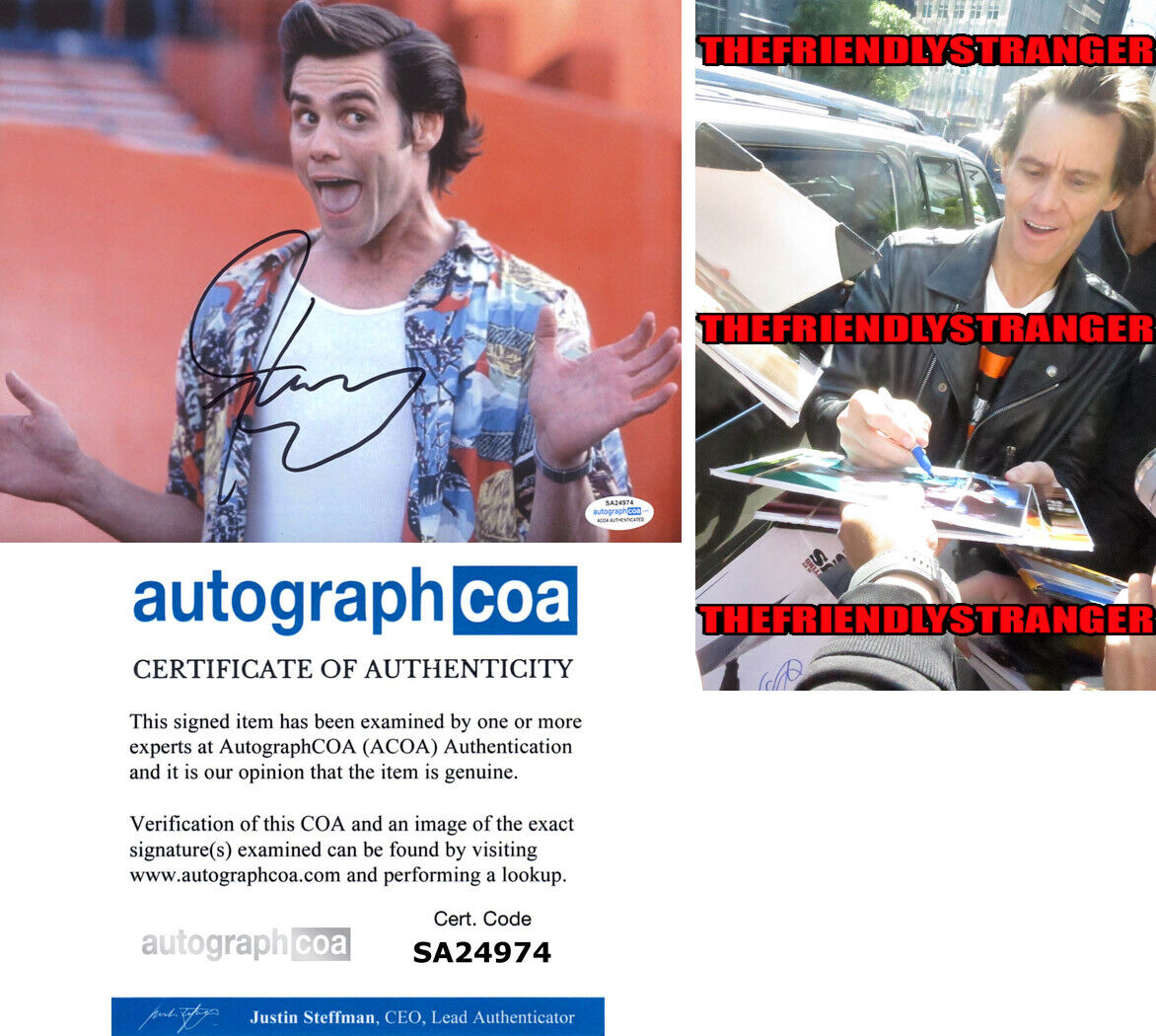 JIM CARREY signed Autographed ACE VENTURA