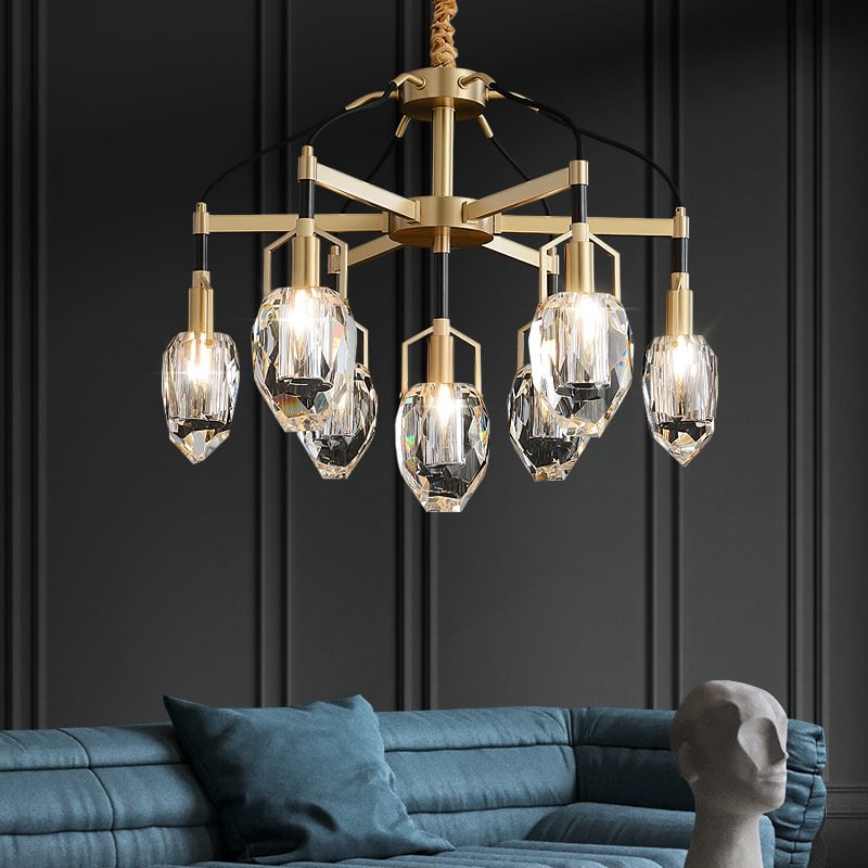 Alessia Luxury Modern Brass Chandelier JOSENART Josenart