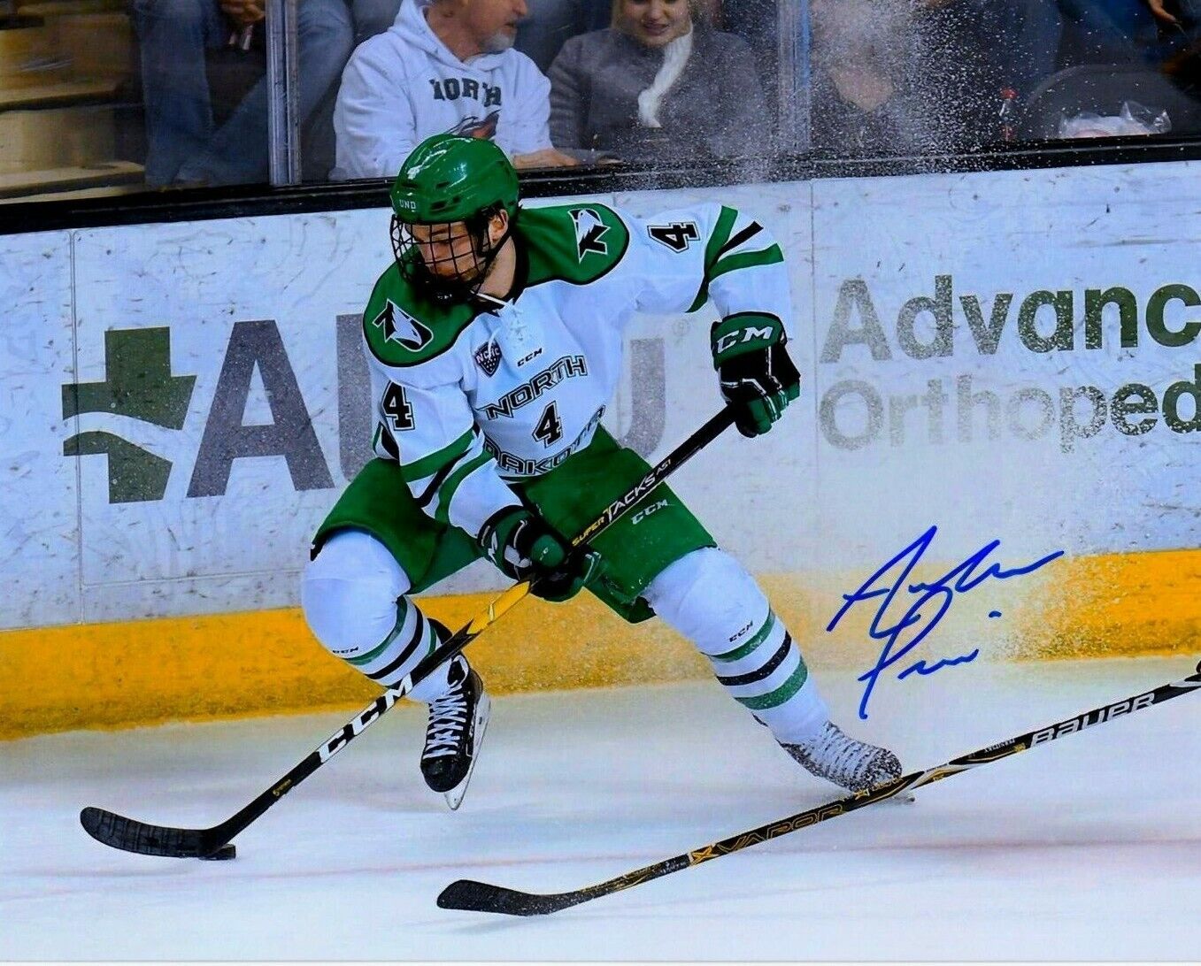 ANDREW PESKI autographed SIGNED NORTH DAKOTA Fighting Sioux 8X10 Photo Poster painting